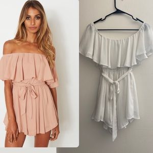 White Fox Bardot Romper